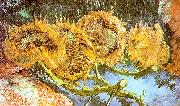 Vincent Van Gogh Four Cut Sunflowers oil painting reproduction